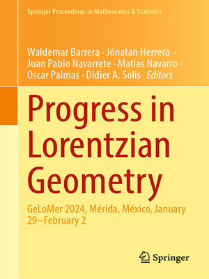 cover image of Progress in Lorentzian Geometry